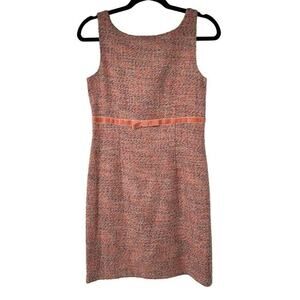 Gap Pink Velvet Ribbon Retro Mod Sheath Dress‎ Sz 2